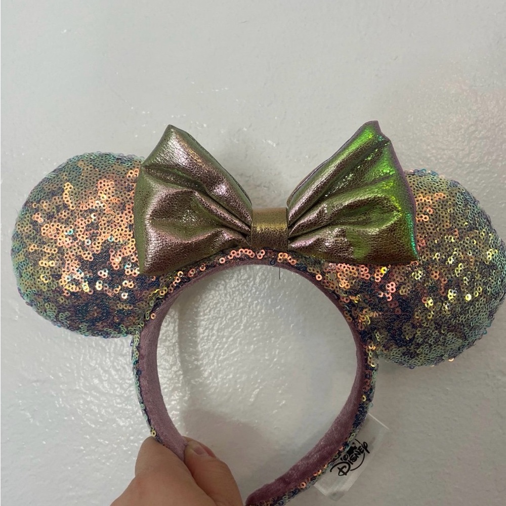 Disney Iridescent Sequin Minnie Ears Headband